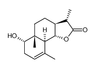 1α-hydroxy-11βH-eudesm-3-en-12,6α-olactone Structure