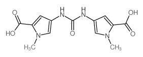 4-[(5-carboxy-1-methylpyrrol-3-yl)carbamoylamino]-1-methylpyrrole-2-carboxylic acid Structure