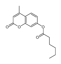 (4-methyl-2-oxochromen-7-yl) hexanoate Structure