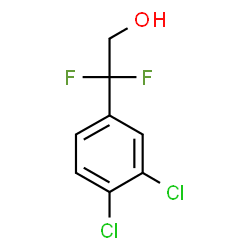 2-(3,4-二氯苯基)-2,2-二氟乙烷-1-醇结构式