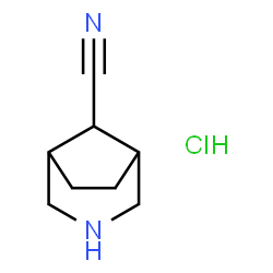 3-azabicyclo[3.2.1]octane-8-carbonitrile hydrochloride Structure