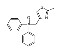 4-(diphenylphosphorylmethyl)-2-methyl-1,3-thiazole结构式