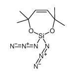 2,2-diazido-4,4,7,7-tetramethyl-1,3,2-dioxasilepine结构式