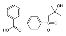 1-(benzenesulfonyl)-2-methylpropan-2-ol,benzoic acid结构式