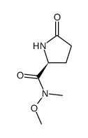 2-Pyrrolidinecarboxamide,N-methoxy-N-methyl-5-oxo-,(2S)-(9CI) structure