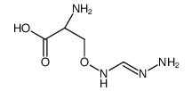 (2R)-2-amino-3-(methanehydrazonoylamino)oxypropanoic acid结构式