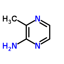 2-氨基-3-甲基吡嗪结构式