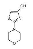 2-(morpholin-4-yl)-1,3-thiazol-4-ol结构式