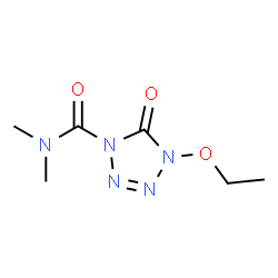 1H-Tetrazole-1-carboxamide,4-ethoxy-4,5-dihydro-N,N-dimethyl-5-oxo-(9CI) picture