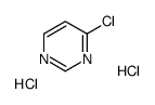 Pyrimidine, 4-chloro-, hydrochloride (1:2) Structure