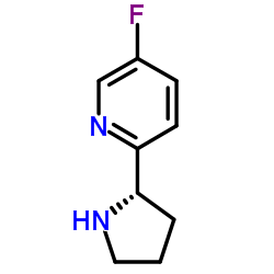 (S)-5-fluoro-2-(pyrrolidin-2-yl)pyridine dihydrochloride Structure