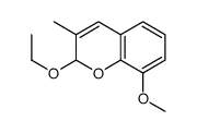 2H-1-Benzopyran,2-ethoxy-8-methoxy-3-methyl-(9CI) Structure