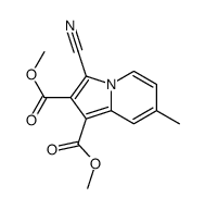 dimethyl 3-cyano-7-methylindolizine-1,2-dicarboxylate结构式
