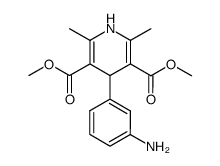 1,4-dihydro-4-(3-aminophenyl)-2,6-dimethyl-3,5-pyridinedicarboxylic acid,dimethyl ester Structure