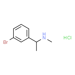 1-(3-溴苯基)-N-甲基乙胺盐酸结构式