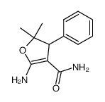 2-amino-5,5-dimethyl-4-phenyl-4,5-dihydro-furan-3-carboxylic acid amide Structure