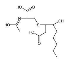 3-[(2R)-2-acetamido-2-carboxyethyl]sulfanyl-4-hydroxynonanoic acid Structure