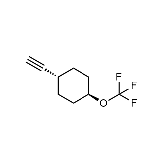 Trans-1-ethynyl-4-(trifluoromethoxy)cyclohexane Structure