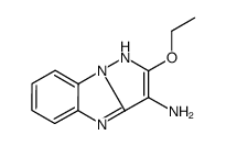 4H-Pyrazolo[1,5-a]benzimidazol-3-amine,2-ethoxy-(9CI) Structure