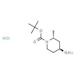 tert-Butyl (2R,4S)-4-amino-2-methylpiperidine-1-carboxylate hydrochloride Structure