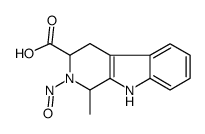 1-methyl-2-nitroso-1,2,3,4-tetrahydo-beta-carboline-3-carboxylic acid Structure