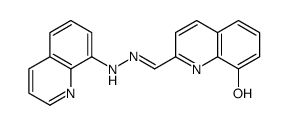 8-HYDROXYQUINOLINE-2-CARBOXALDEHYDE 8-QUINOLYLHYDRAZONE structure