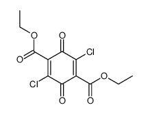 diethyl 2,5-dichloro-3,6-dioxocyclohexa-1,4-diene-1,4-dicarboxylate Structure