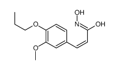 3-(3-Methoxy-4-propoxyphenyl)-2-propenehydroximic acid结构式