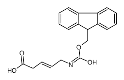 5-(9H-fluoren-9-ylmethoxycarbonylamino)pent-3-enoic acid结构式