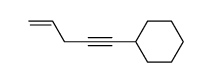 Cyclohexane, 4-penten-1-ynyl- (9CI) structure