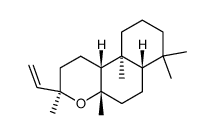 (3R,6aα,10bα)-Dodecahydro-3,4aα,7,7,10aβ-pentamethyl-3α-vinyl-1H-naphtho[2,1-b]pyran结构式