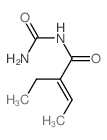 2-Butenamide,N-(aminocarbonyl)-2-ethyl-, (E)- (9CI) Structure