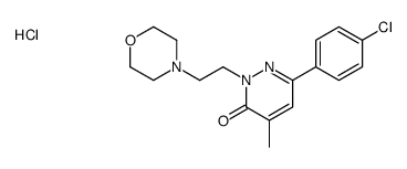6-(4-chlorophenyl)-4-methyl-2-(2-morpholin-4-ylethyl)pyridazin-3-one,hydrochloride结构式