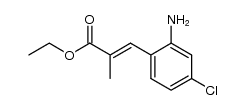 (E) ethyl 3-(2-amino-4-chlorophenyl)-2-methyl-2-propenate Structure