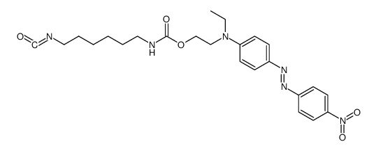 6-{2-[4-(4-nitrophenylazo)-N-ethylphenylamino]ethoxycarbonylamino}hex-1-yl isocyanate Structure