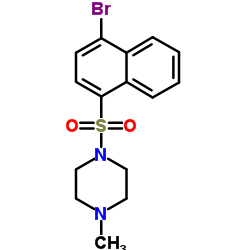 1-((4-bromonaphthalen-1-yl)sulfonyl)-4-methylpiperazine Structure