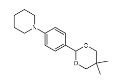 1-[4-(5,5-dimethyl-1,3-dioxan-2-yl)phenyl]piperidine Structure