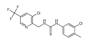 1-(3-Chloro-4-methylphenyl)-3-((3-chloro-5-(trifluoromethyl)pyridin-2-yl)methyl)thiourea Structure