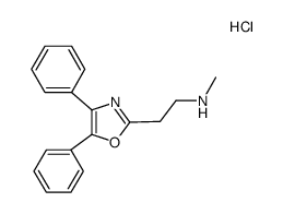 [2-(4,5-diphenyl-oxazol-2-yl)-ethyl]-methyl-amine, monohydrochloride结构式