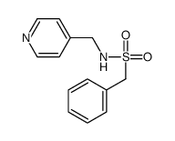 1-phenyl-N-(pyridin-4-ylmethyl)methanesulfonamide structure