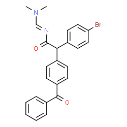 2-(4-BENZOYLPHENYL)-2-(4-BROMOPHENYL)-N-[(DIMETHYLAMINO)METHYLENE]ACETAMIDE Structure