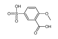 2-methoxy-5-sulfobenzoic acid结构式