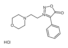 3-(2-morpholin-4-ylethyl)-4-phenyloxadiazol-3-ium-5-olate,hydrochloride结构式