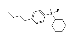 (4-butylphenyl)(cyclohexyl)(difluoro)silane Structure
