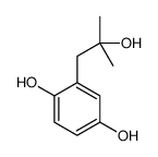 2-(2-hydroxy-2-methylpropyl)benzene-1,4-diol Structure