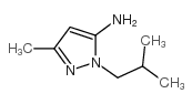 2-ISOBUTYL-5-METHYL-2H-PYRAZOL-3-YLAMINE structure