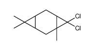 8,8-dichloro-1,4,4-trimethyltricyclo[5.1.0.03,5]octane结构式