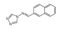 naphthalen-2-ylmethylene-[1,2,4]triazol-4-yl-amine Structure