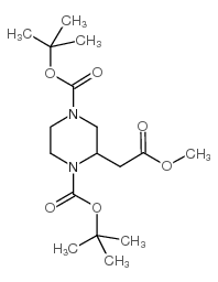 METHYL 1,4-DI-BOC-PIPERAZINE-2-ACETATE picture