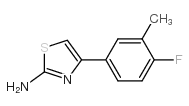 2-氨基-4-(4'-氟3'-甲基)苯基噻唑结构式